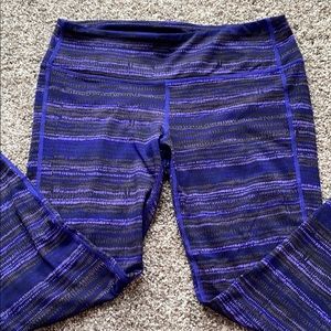 Athleta Retreat Chaturanga Tight Leggings Women’s Size M Black/Purple